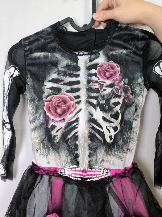 Kostium "trupia księżniczka"na halloween rozm od 116do 128