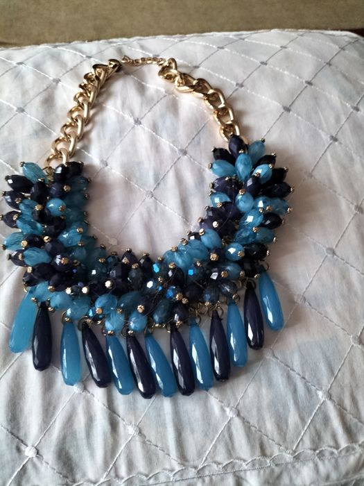 Женское колье малохит