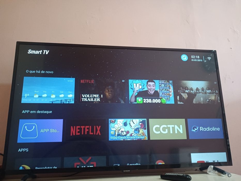 Tv smart TV 4K Full HD Android inteligente