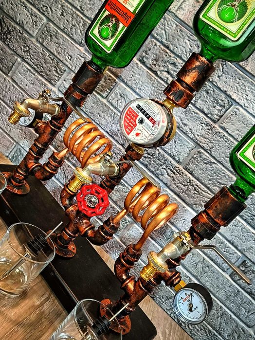 Nalewak, stojak do alkoholu "Symbioza-2" z licznikiem