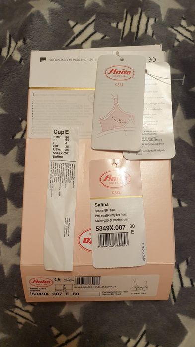 Бюстгалтери під протези молочної залози 80Е Anita Care, Ortes