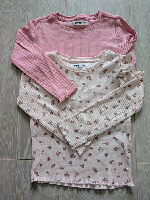 Zestaw 2 bluzek w prążek Sinsay, r. 104!