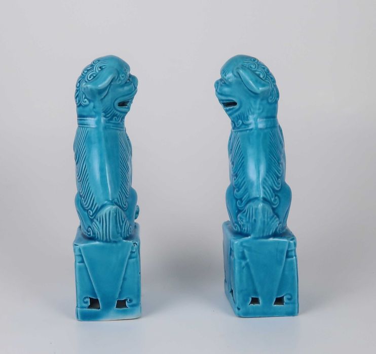 Par de Cães Foo - China - 12 cm