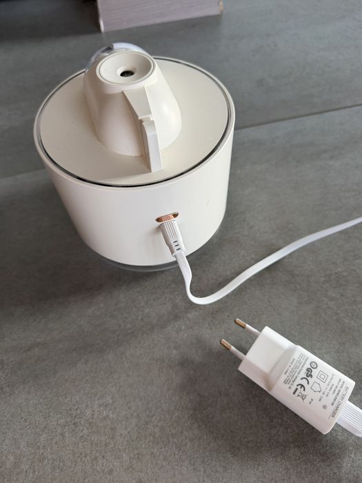 Нічник-зволожувач повітря Ведмежа-Космонавт, USB, Білий, 500 мл