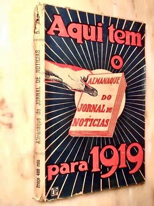 6 ALMANAQUES de 1901 a 1919 - lote