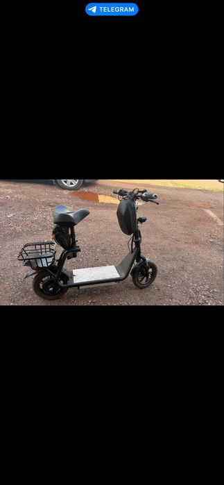 Електросамокат KUGOO C1+ Plus 17Ah 800W Black (із сидінням).
