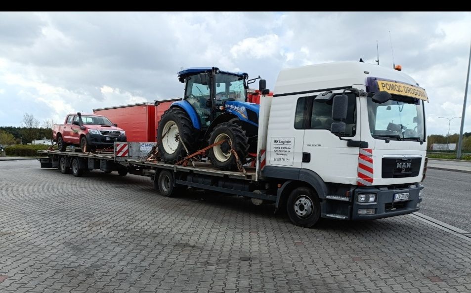 Transport pomoc drogowa do 24t laweta usługi transportowe holowanie