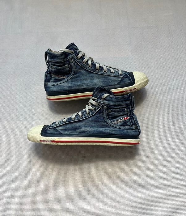 Buty Diesel denim jeans vintage y2k skate sneakers hip hop
