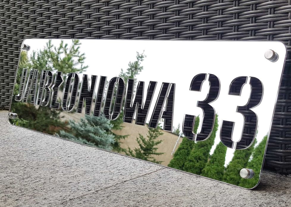 Numer domu, tabliczka adresowa Glamour