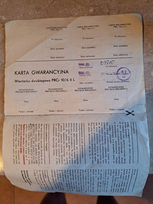 Wiertarka celma PRCr 10/6  1990 rok