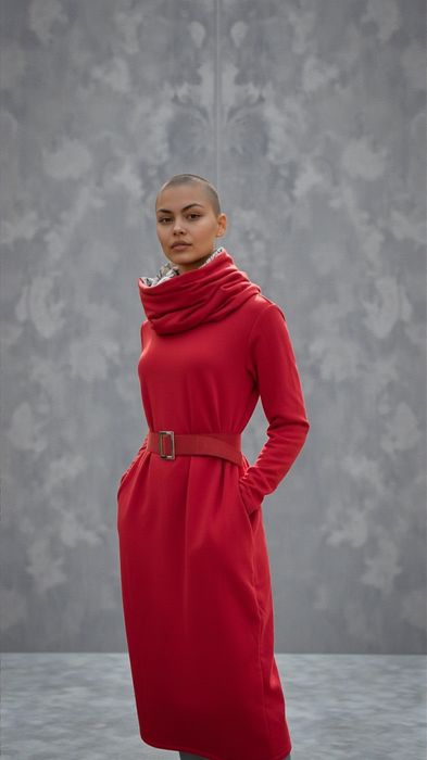 Sukienka CZAKRA – NOWA – rozmiar M –  sukienka dresowa + komin