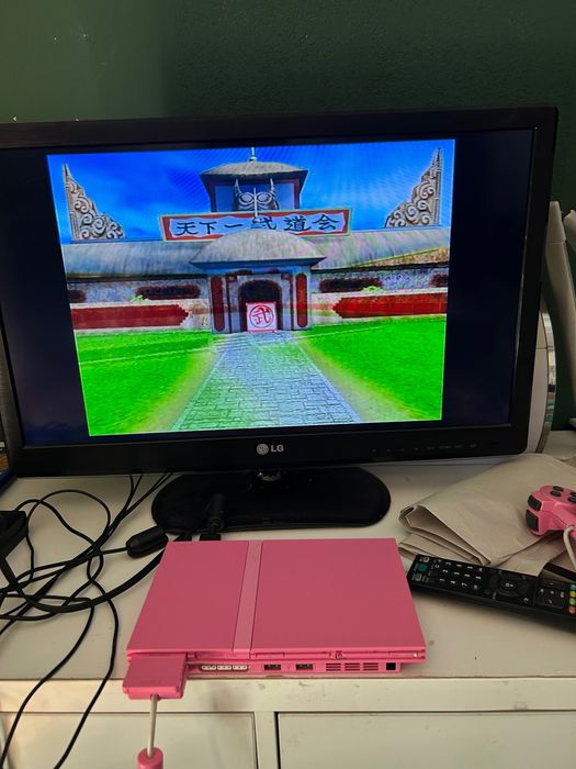 PlayStation 2 pink różowa
