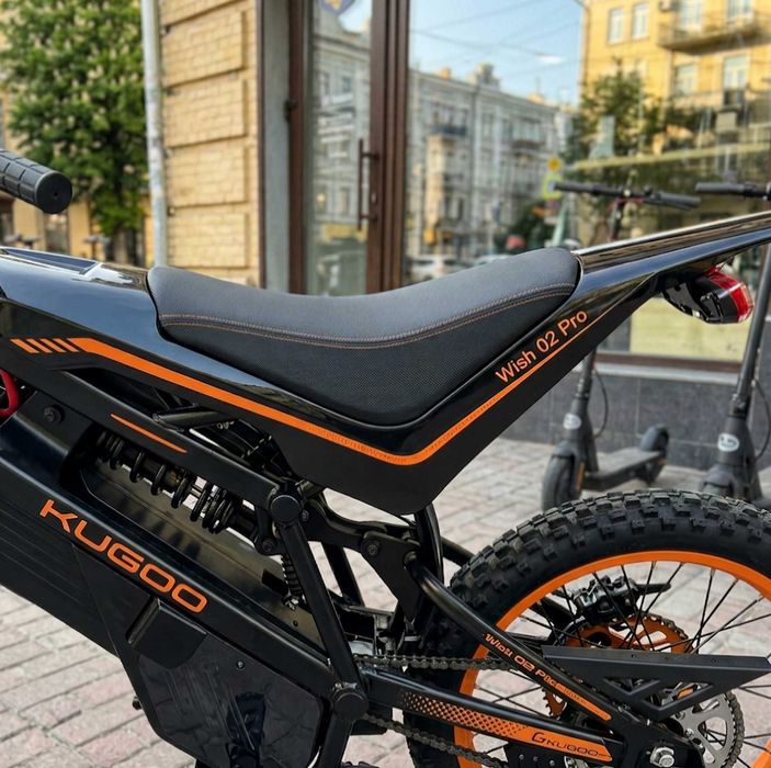 Електровпітбайк KUGOO Wish02 pro  — до 60 км/год / амортизатори / 2500Вт