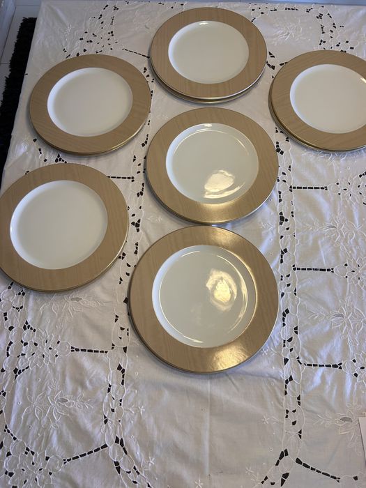 ( reservado)12 Pratos Marcadores Vista Alegre, 31 cm