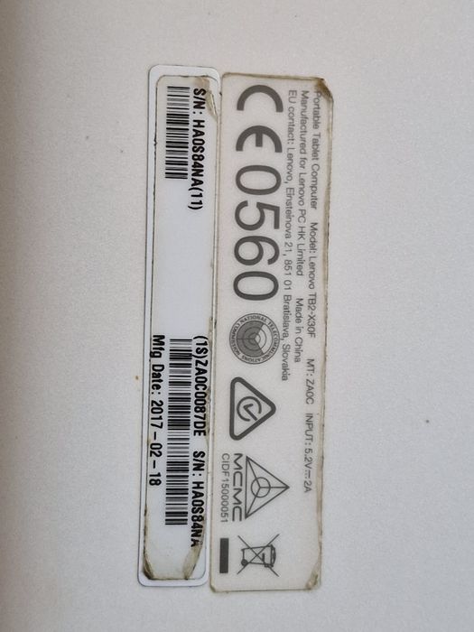 Tablet Lenovo Tab3 10 Business (10,1") | Model TB2-X30F