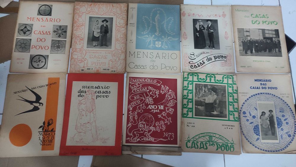 Lote 60 Revistas antigas Mensário da Casa do Povo