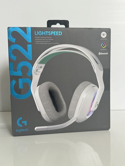 Навушники з мікрофоном Безродотова ігрова Гарнітура Logitech G522 Lightspeed White Білий (981-001550)