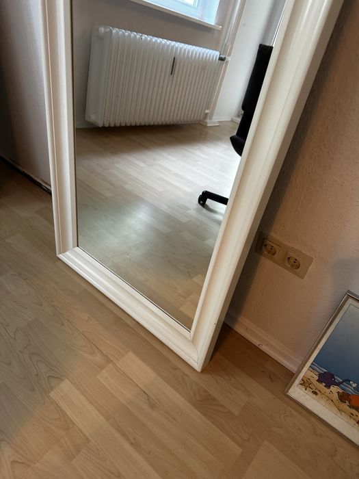 IKEA HEMNES Lustro Białe 74x165 cm
