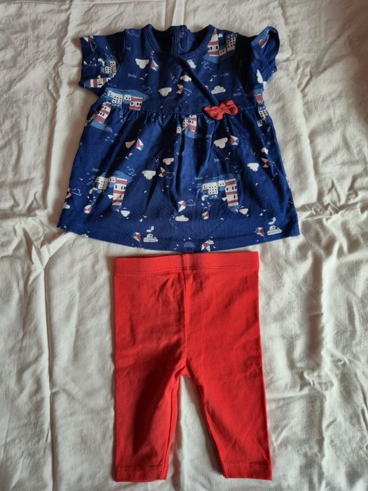 Paka ubrań letnich dla dziewczynki 0-3mies +2-4mies jesień, H&M