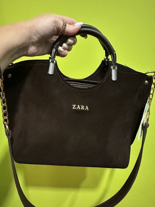 Сумка Zara натуральна замша