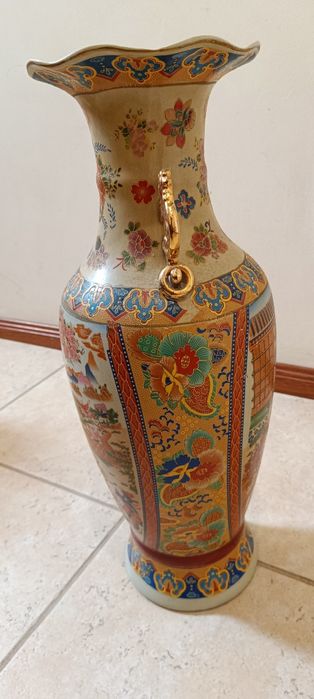 Jarro floral clássico chinês/japonês decorativo