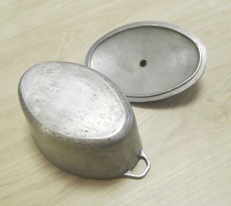 Утятница с крышкой алюминиевая 3 л времен СССР