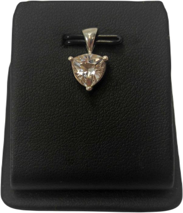 Srebrna zawieszka z kamyczkiem