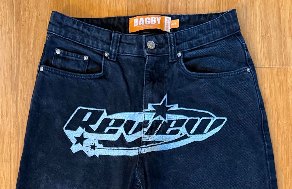 Spodnie Review Baggy, dżinsy, szerokie, rozmiar: 28