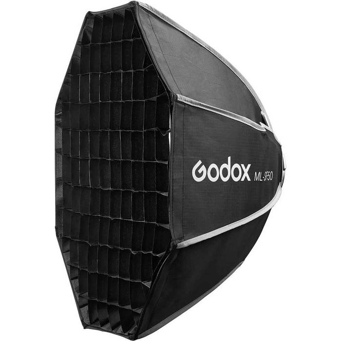 Godox ML100Bi з ручкою, софтбоксом і сотами