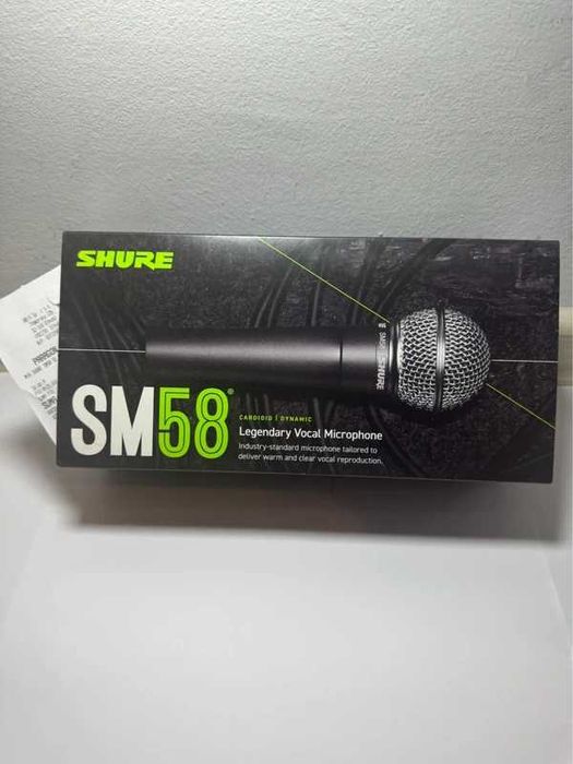 Mikrofon dynamiczny Shure SM58 SE do gier wokalu śpiewania XLR