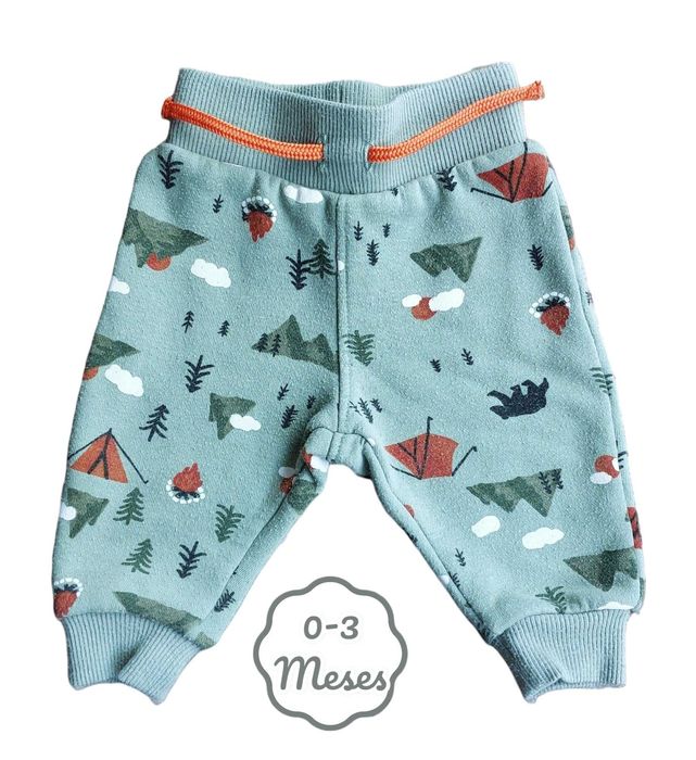 Conjunto Camisola + Calças Caqui Primark 0-3 meses