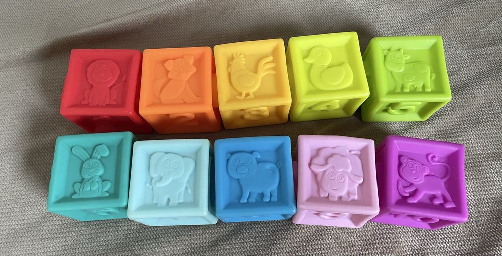 Gumowe Klocuszki Bam Bam 10Szt