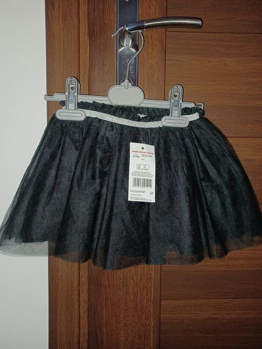 Spódnica czarna nowa tiulowa 86-92