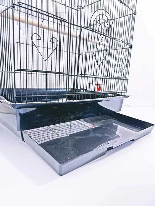 Метровая клетка-вольер для птиц B01, черная, 44x33x105 см, Распродажа