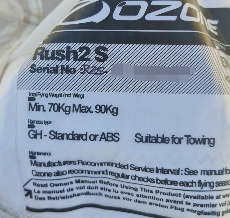 Parapente OZONE RUSH2 S