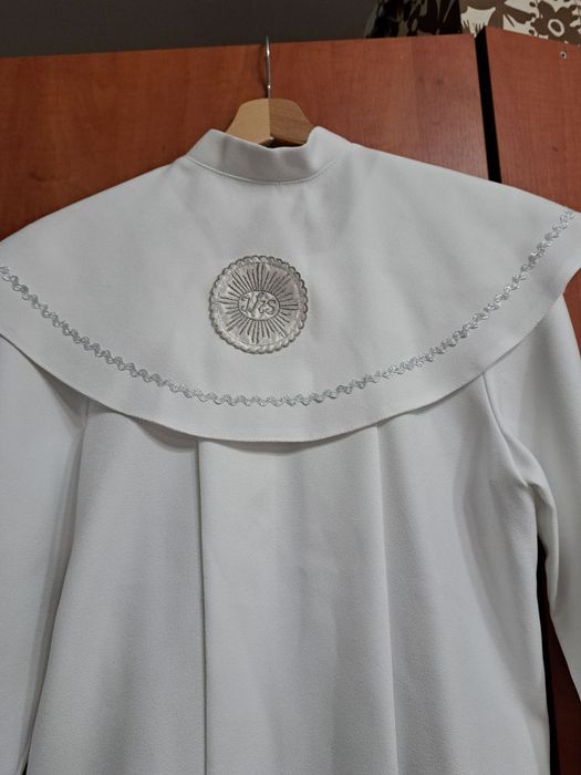 Alba chłopięca z komżą srebrna rozm 134-146