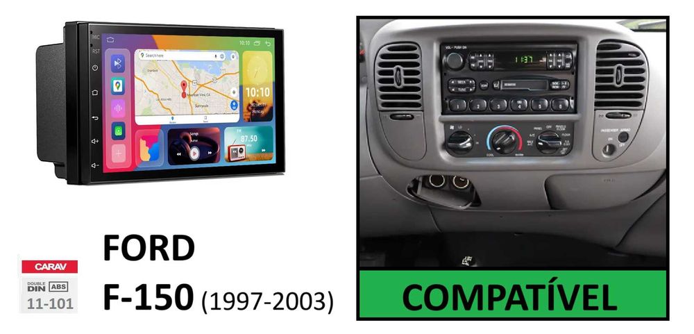 (NOVO) Rádio 2DIN • FORD F-150 (De 1997 a 2011) • Android GPS [4+64GB]