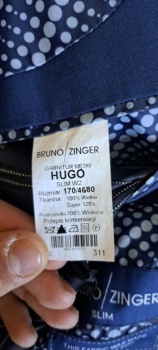 Garnitur męski granatowy