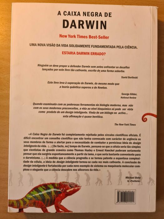 Livro "A Caixa Negra de Darwin" de Michael Behe