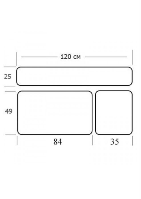 Парта трансформер з тумбою