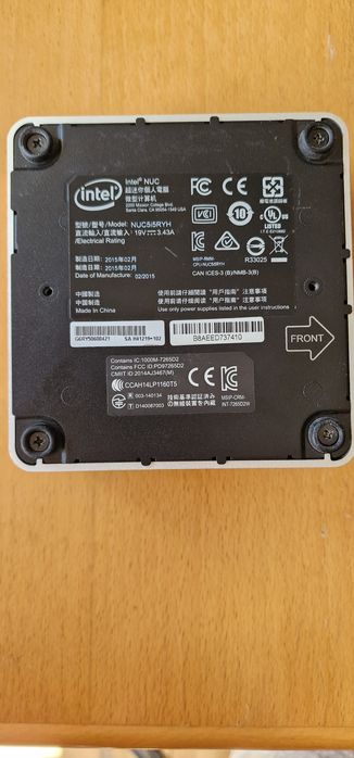 Mini komputer intel nuc i5/8gb/256/w10 pro