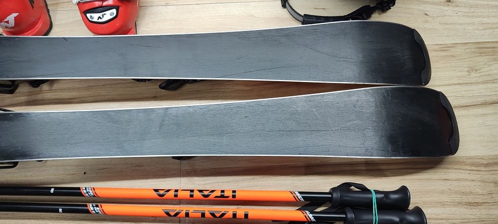 Komplet Narty 100 cm Rossignol HERO Buty r-34 Kask Gogle Kijki