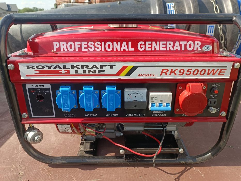 Agregat prądotwórczy Royalkraft Line RK9500WE.