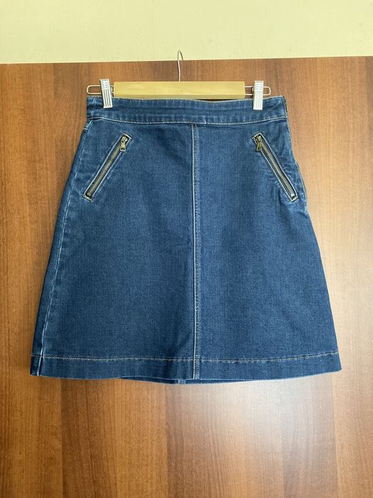 Джинсова юбка трапеція m&co розмір 8