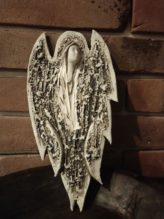 Zawieszka anioł z gliny