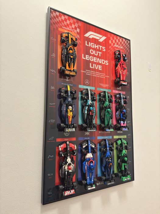 Quadro Expositor Premium F1 LEGO - Speed Champions
