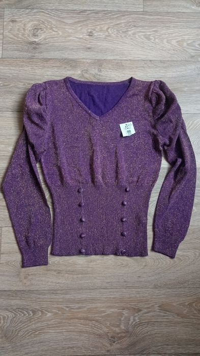 Bluzka S M fioletowa