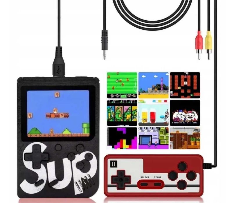 MINI KONSOLA RETRO 400 gier gra telewizyjna + PAD dla drugiego gracza