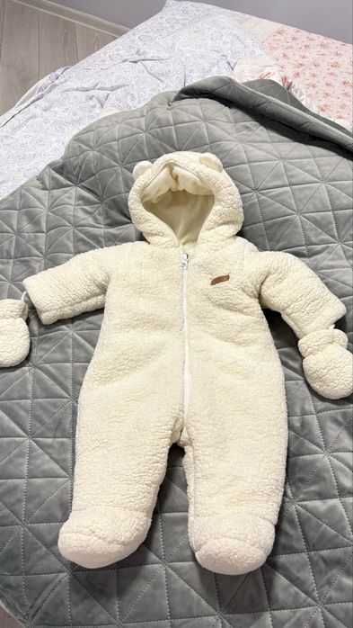 Зимовий комбінезон Teddy, молочного кольору