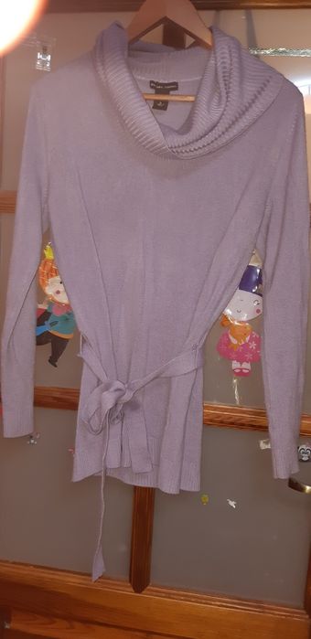 Sweter z szerokim  golfem